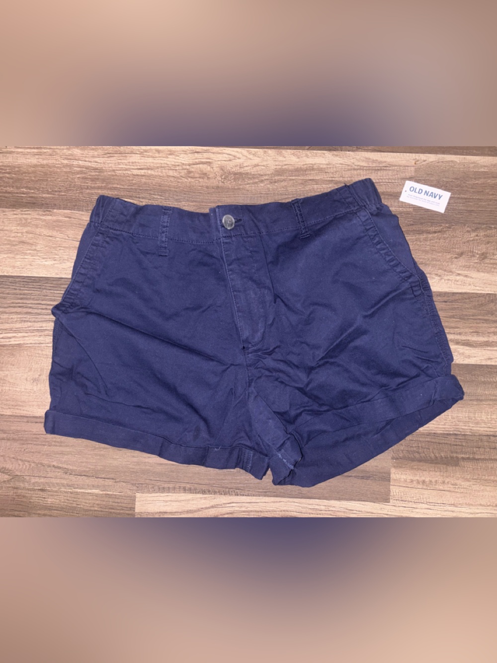 Old Navy Navy Blue Women's Roll-Hem Shorts